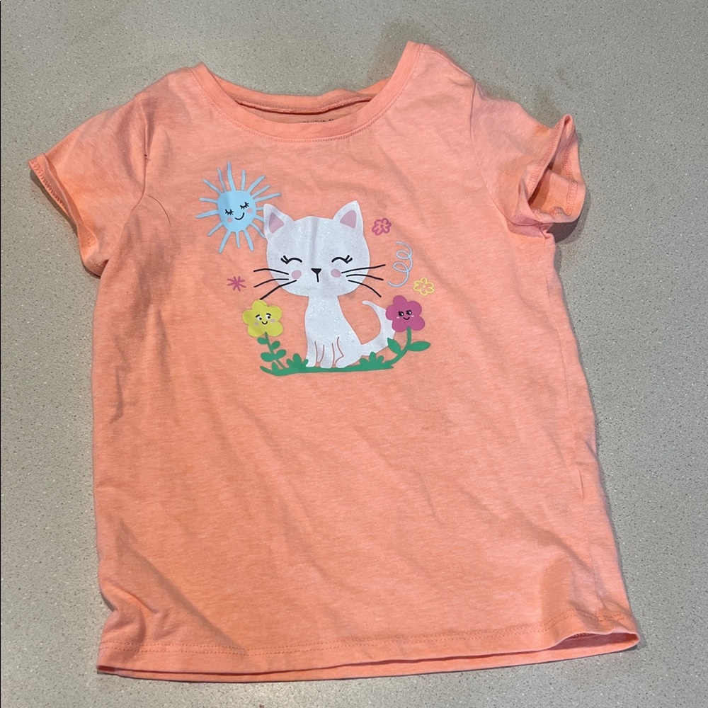 Garanimals Peach Cat and Sun Kids T-Shirt